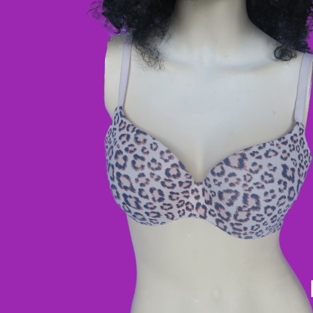 Victoria's Secret incredible by Victoria's Secret lined demi cheetah bra  brown